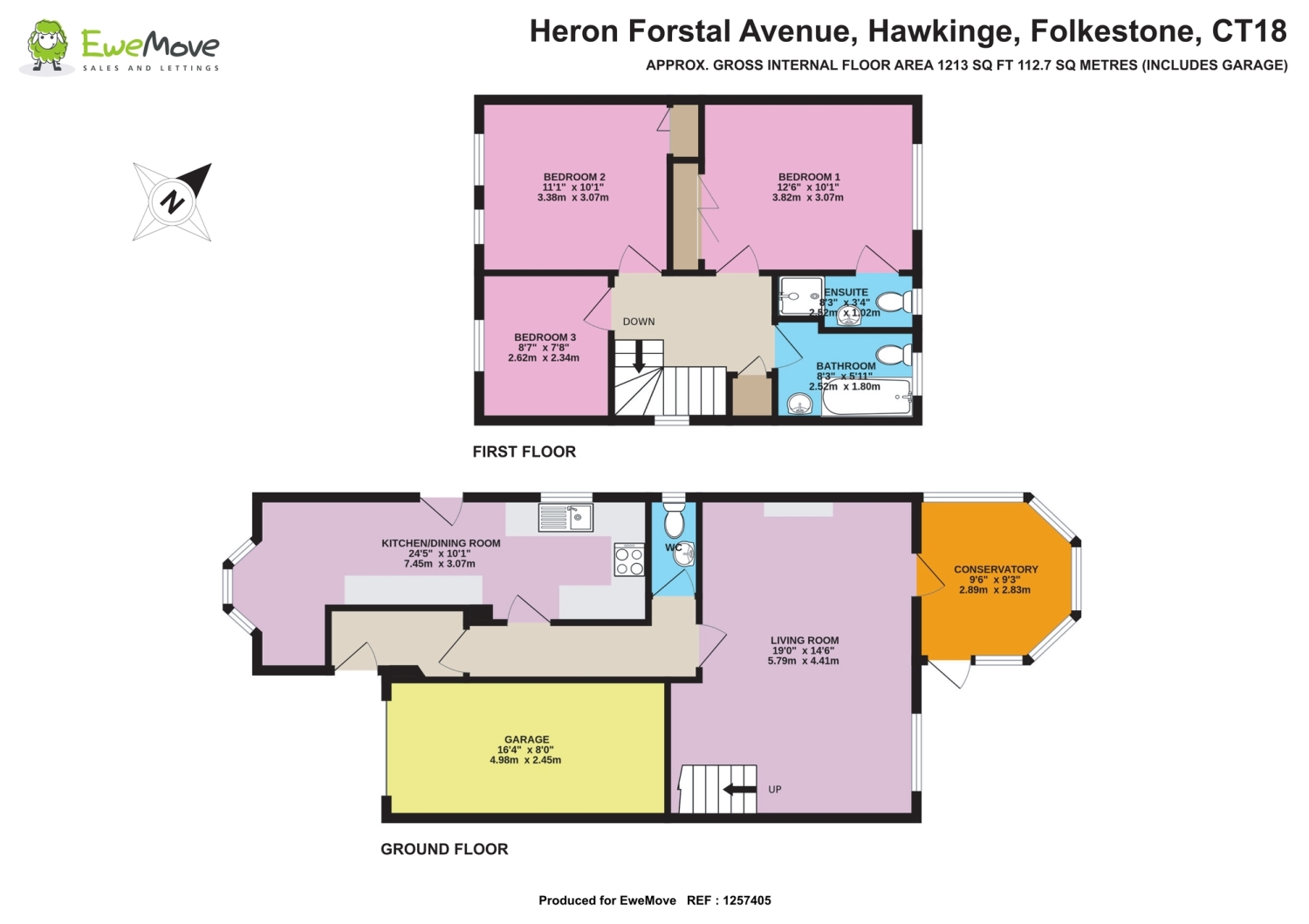 104, Heron Forstal Avenue, Folkestone floorplan