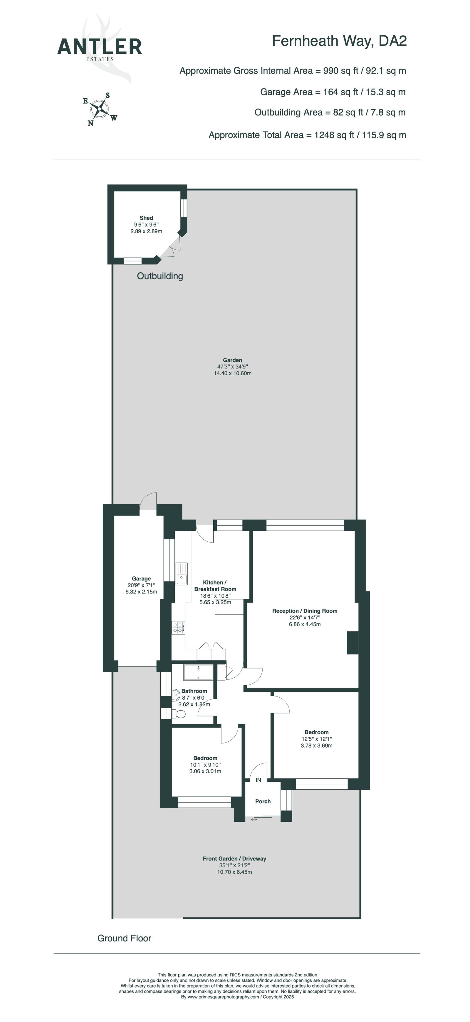 37, Fernheath Way, Joydens Wood floorplan