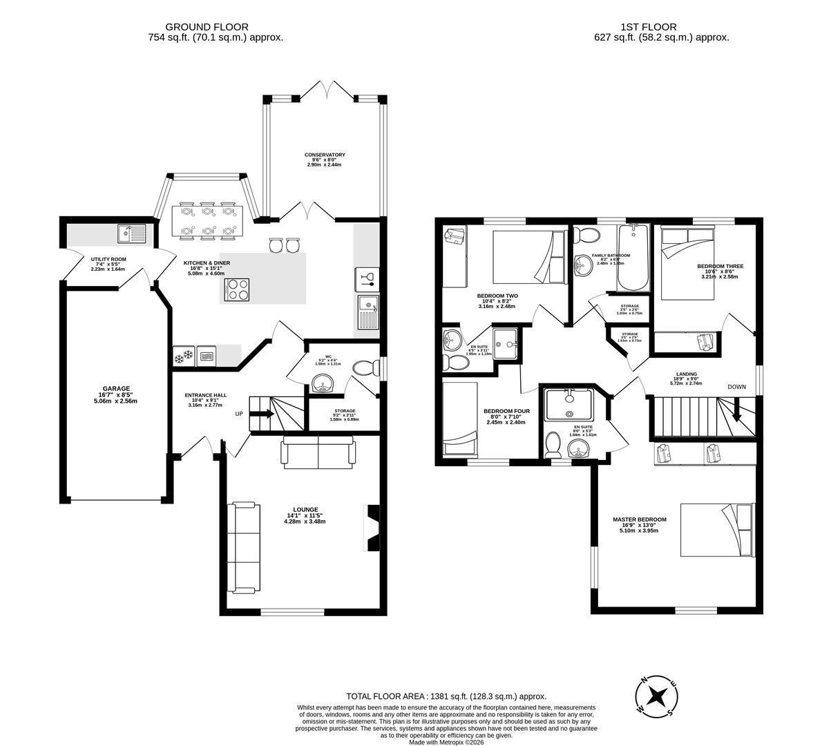 3, Meadowland Close, Leyland floorplan