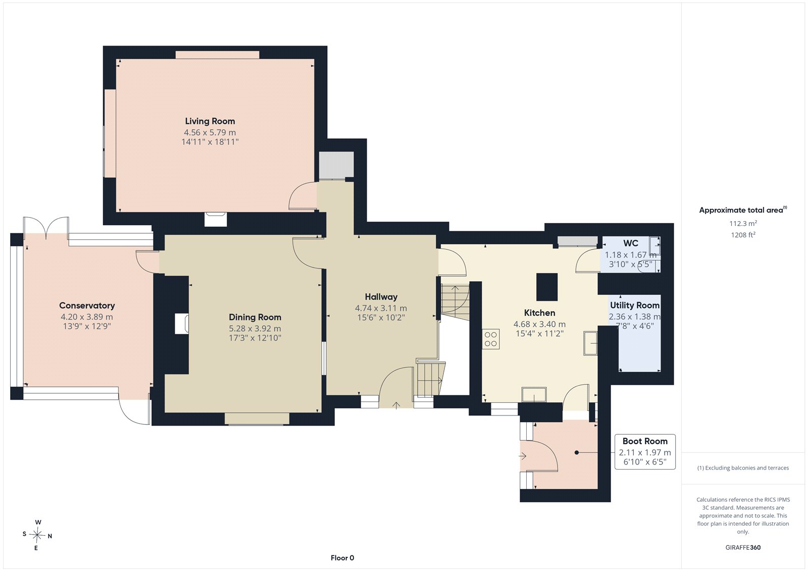 Petra, 45, South Road, North Somerset floorplan