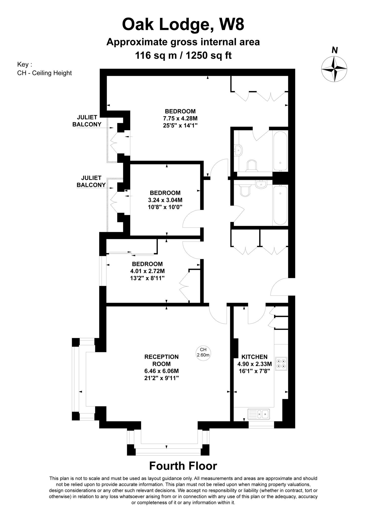 46 Oak Lodge, Chantry Square, London floorplan