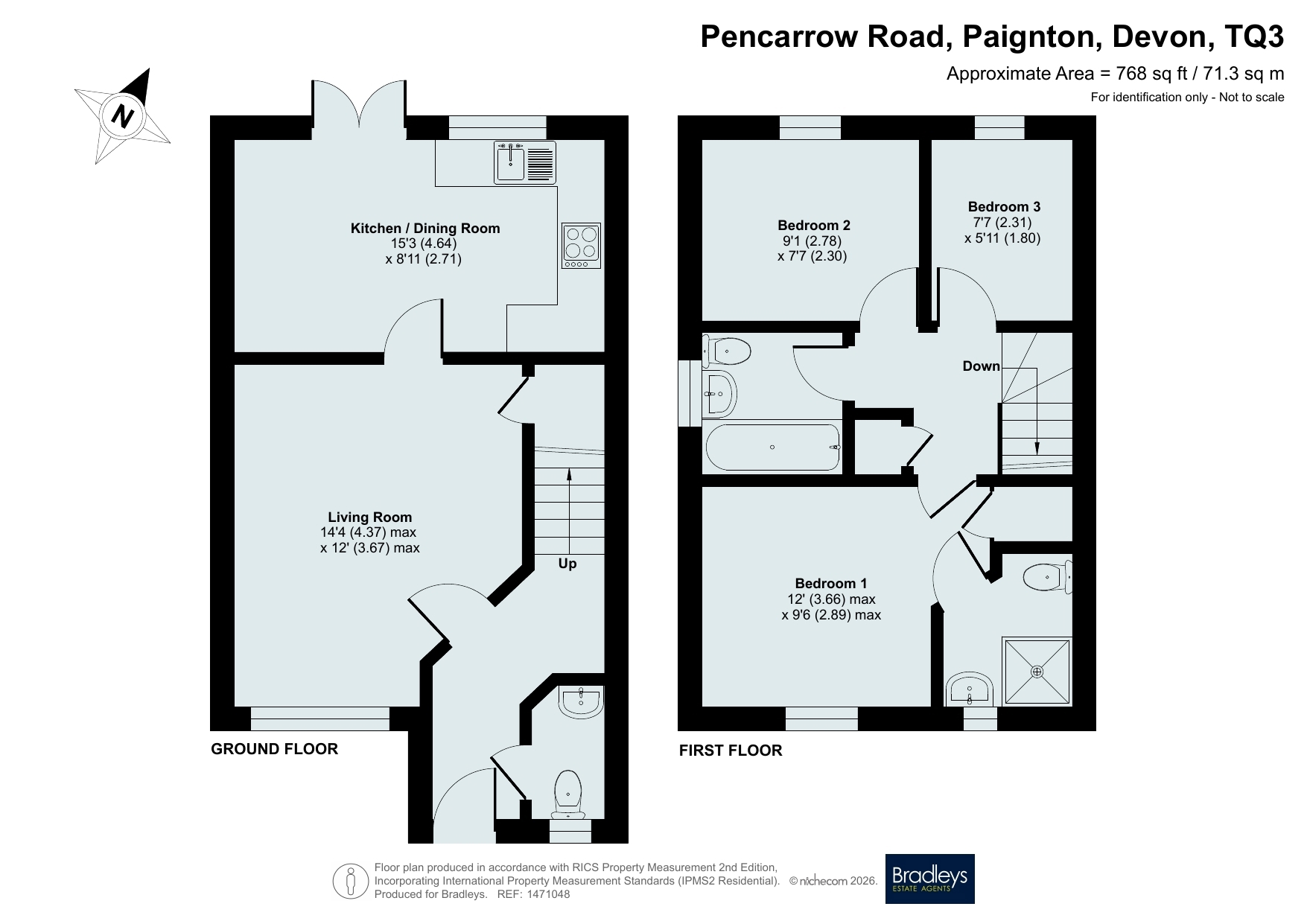 5 Pencarrow Road, Paignton Devon, Devon floorplan