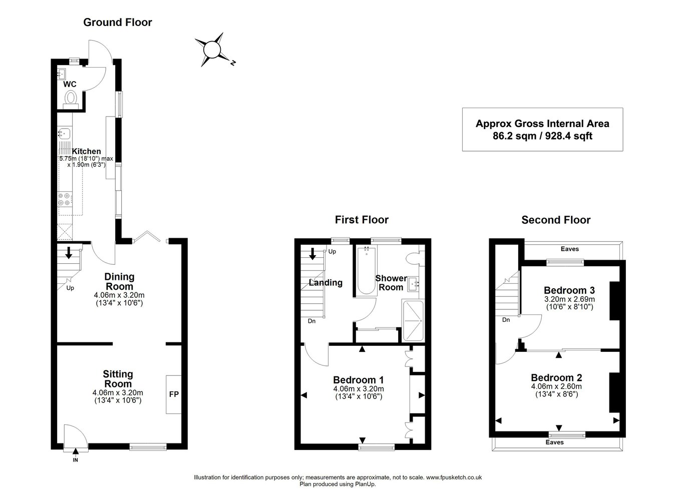 13, Southampton Road, Lymington floorplan