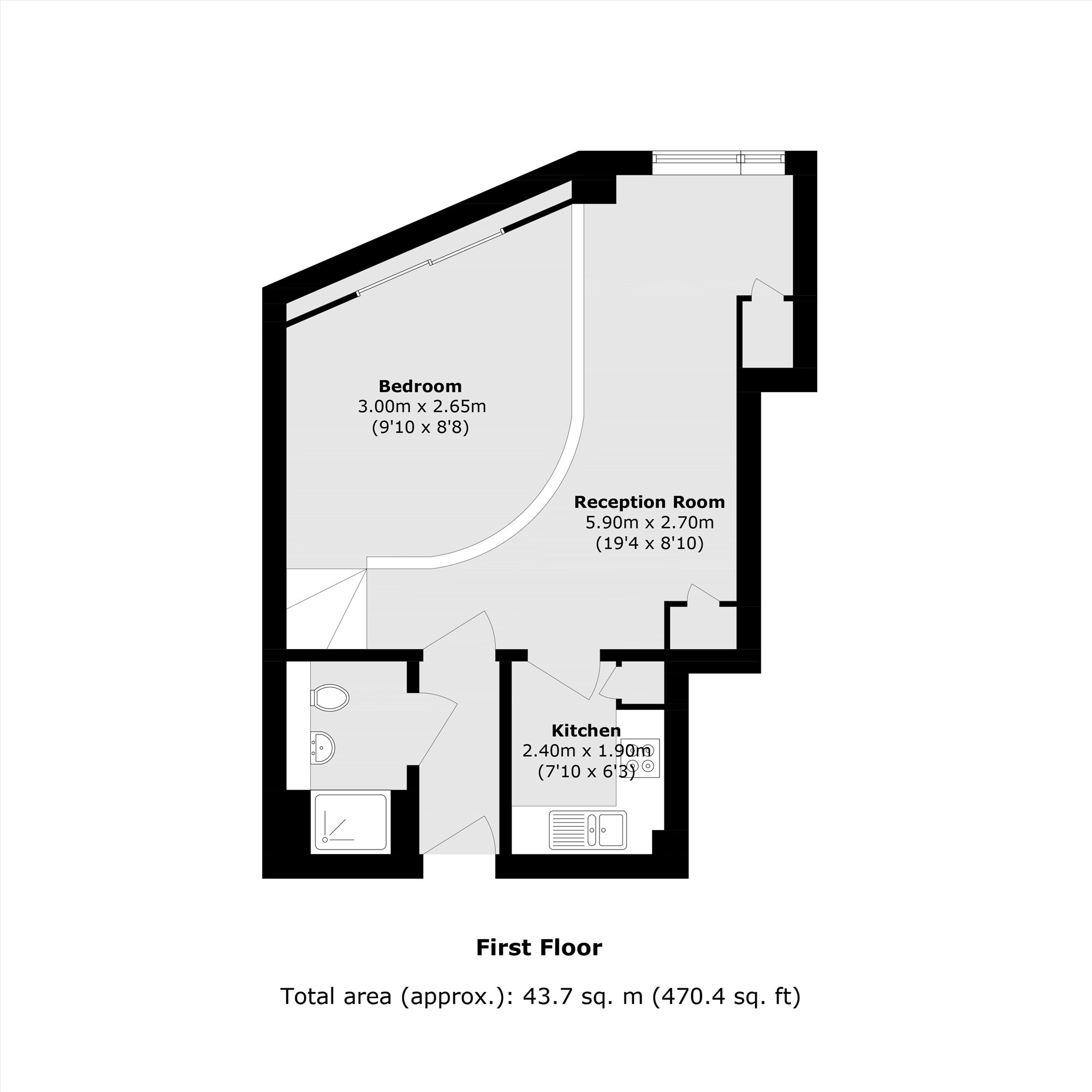 Flat 2, Anlaby House, 31, Boundary Street, London floorplan