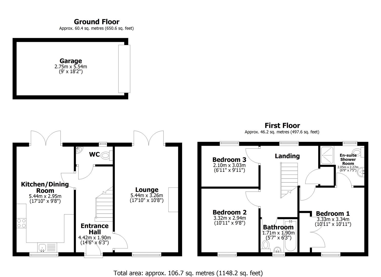 8, Jasmine Way, Wragby floorplan