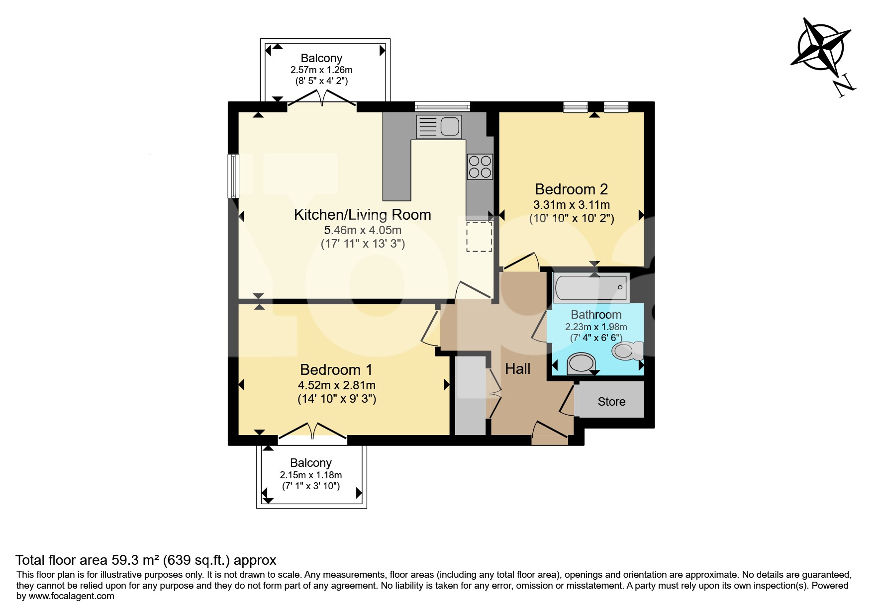7 Rainbow Villas, Lady Jane Place, Dartford floorplan