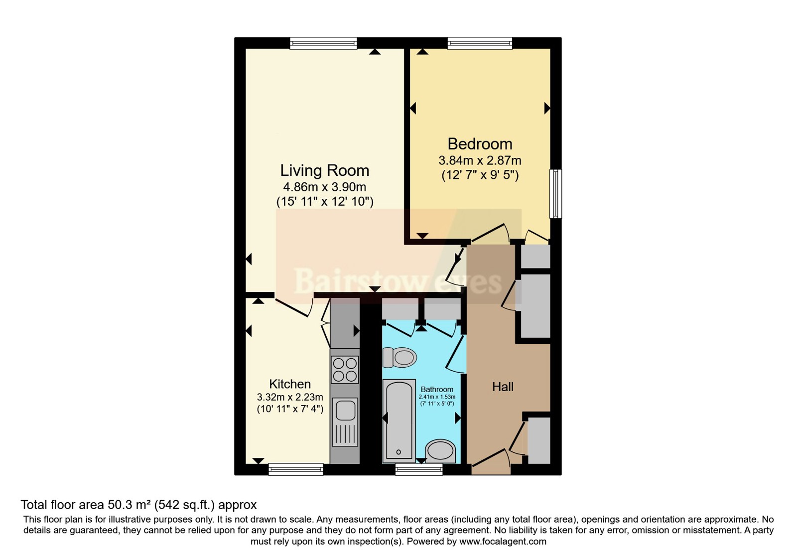 Flat 14A, Clifton House,, Olton Boulevard East, West Midlands floorplan
