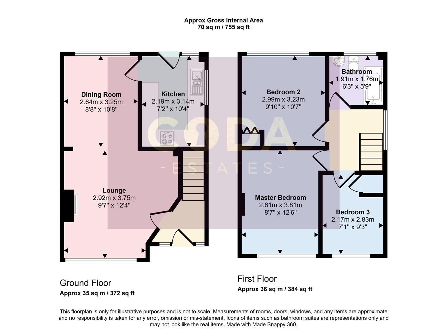 56, Merkland Drive, Glasgow floorplan
