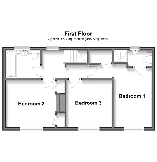 Gordon Road, Buxted, Uckfield, East Sussex TN22, 3 bedroom semi