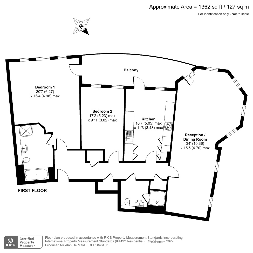Wilberforce Court, Westerham Road, Keston BR2, 2 bedroom flat for sale