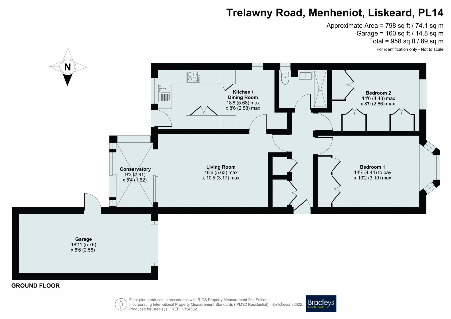 63, Trelawny Road, Liskeard floorplan