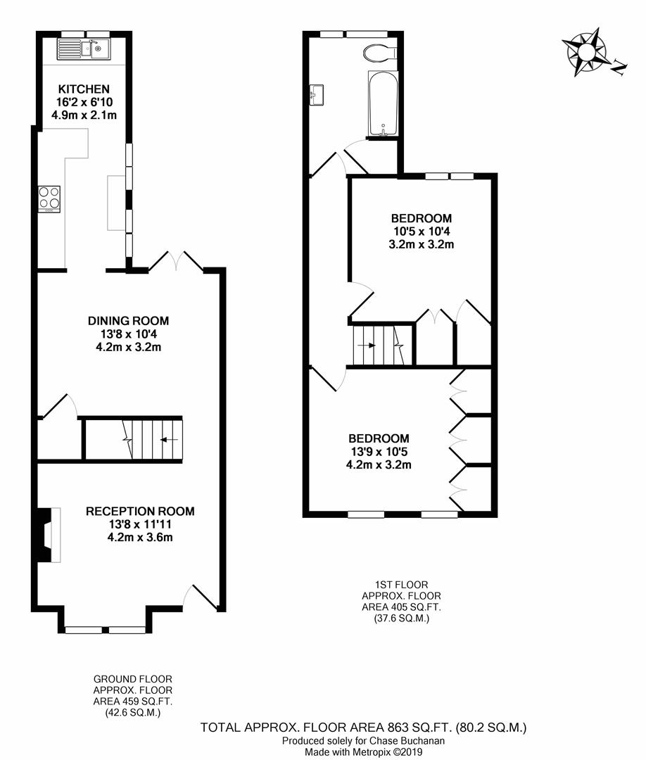 12, Sherland Road, Twickenham floorplan