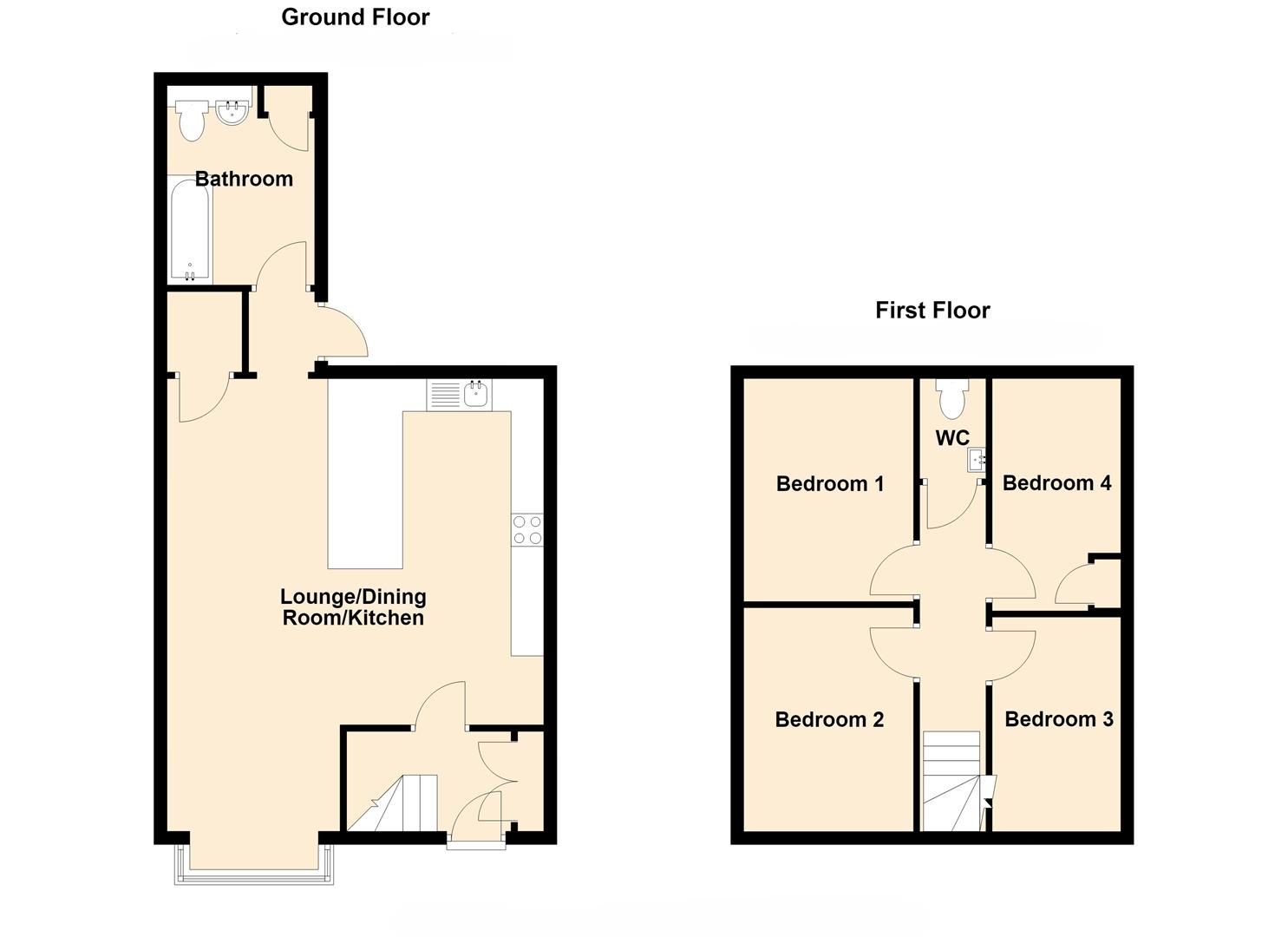 7, Maes-Y-Graig Street, Bargoed floorplan