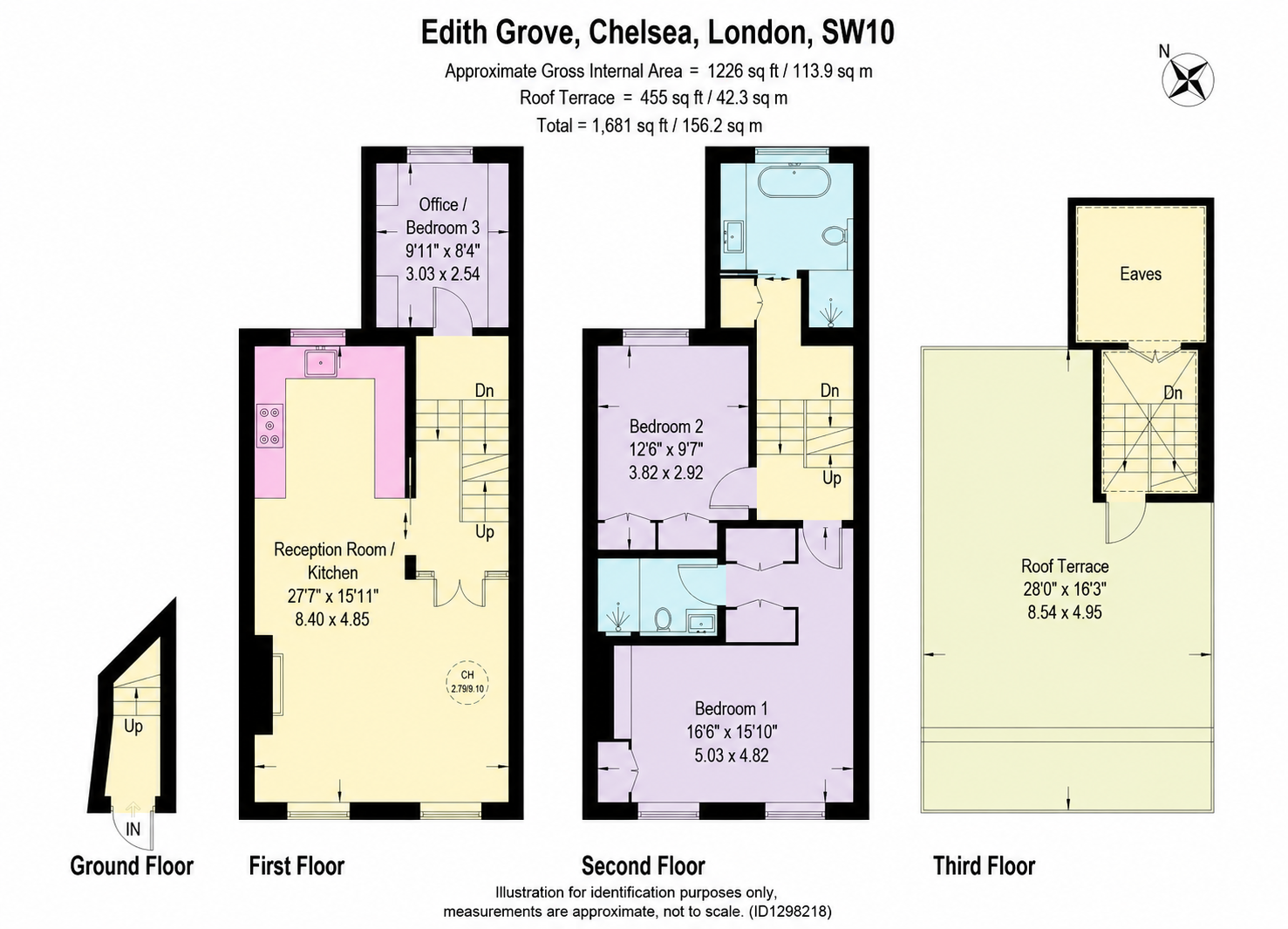 61, Edith Grove, London floorplan