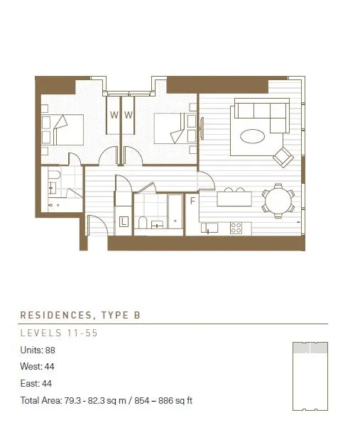 0086 Landmark Pinnacle 40, Landmark Square, London floorplan