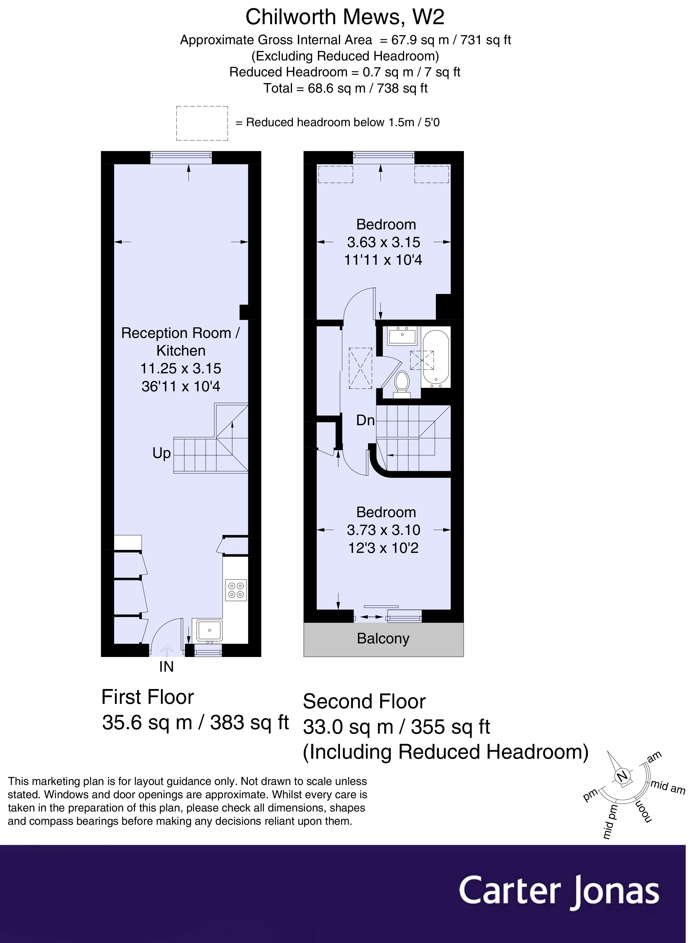 2 Bedrooms Flat to rent in Chilworth Mews, London W2