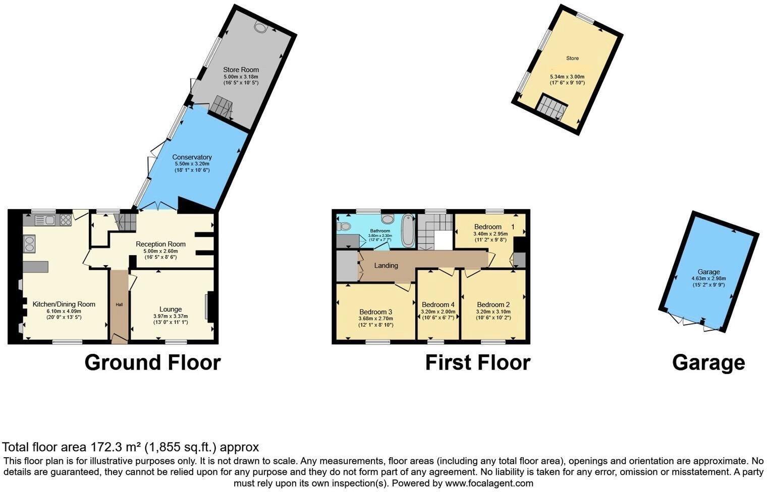 6 Vicarage Row, Breage, Cornwall floorplan