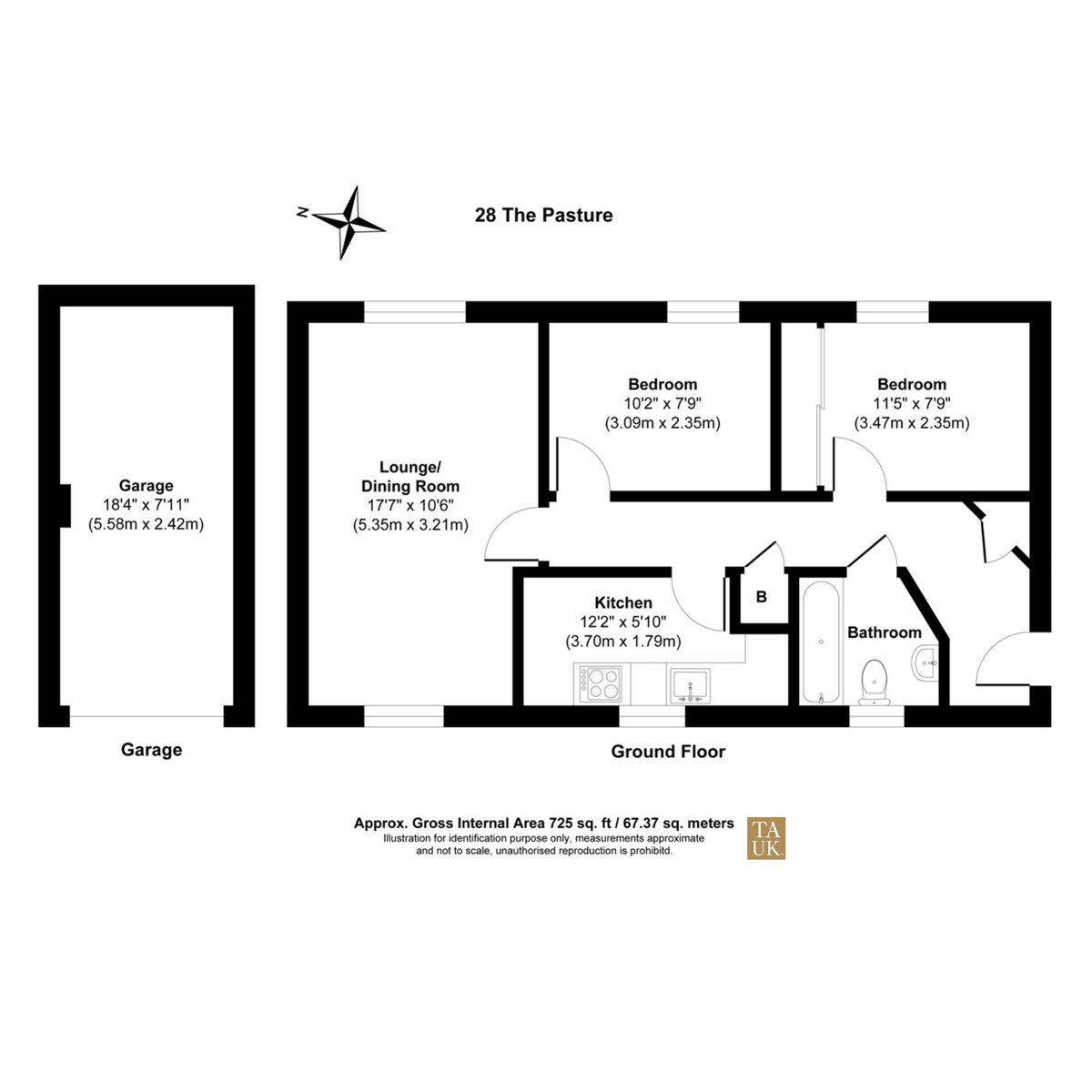 28, The Pastures, Bristol floorplan