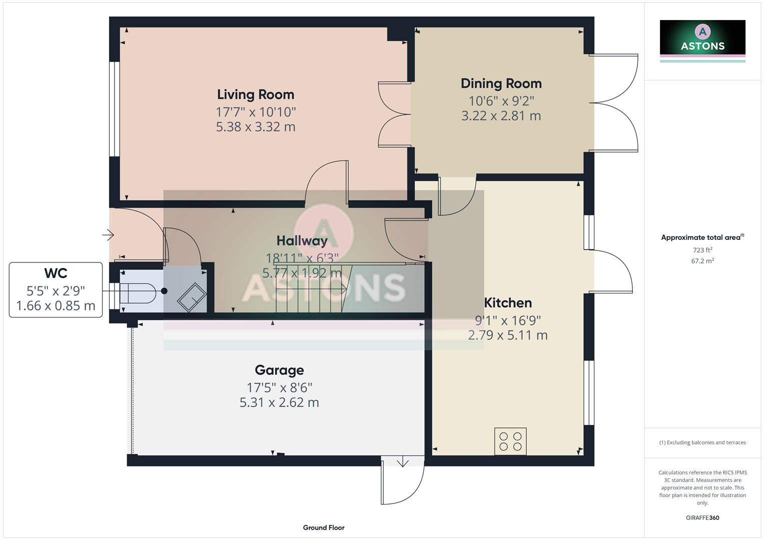 22, Barber Close, Crawley floorplan