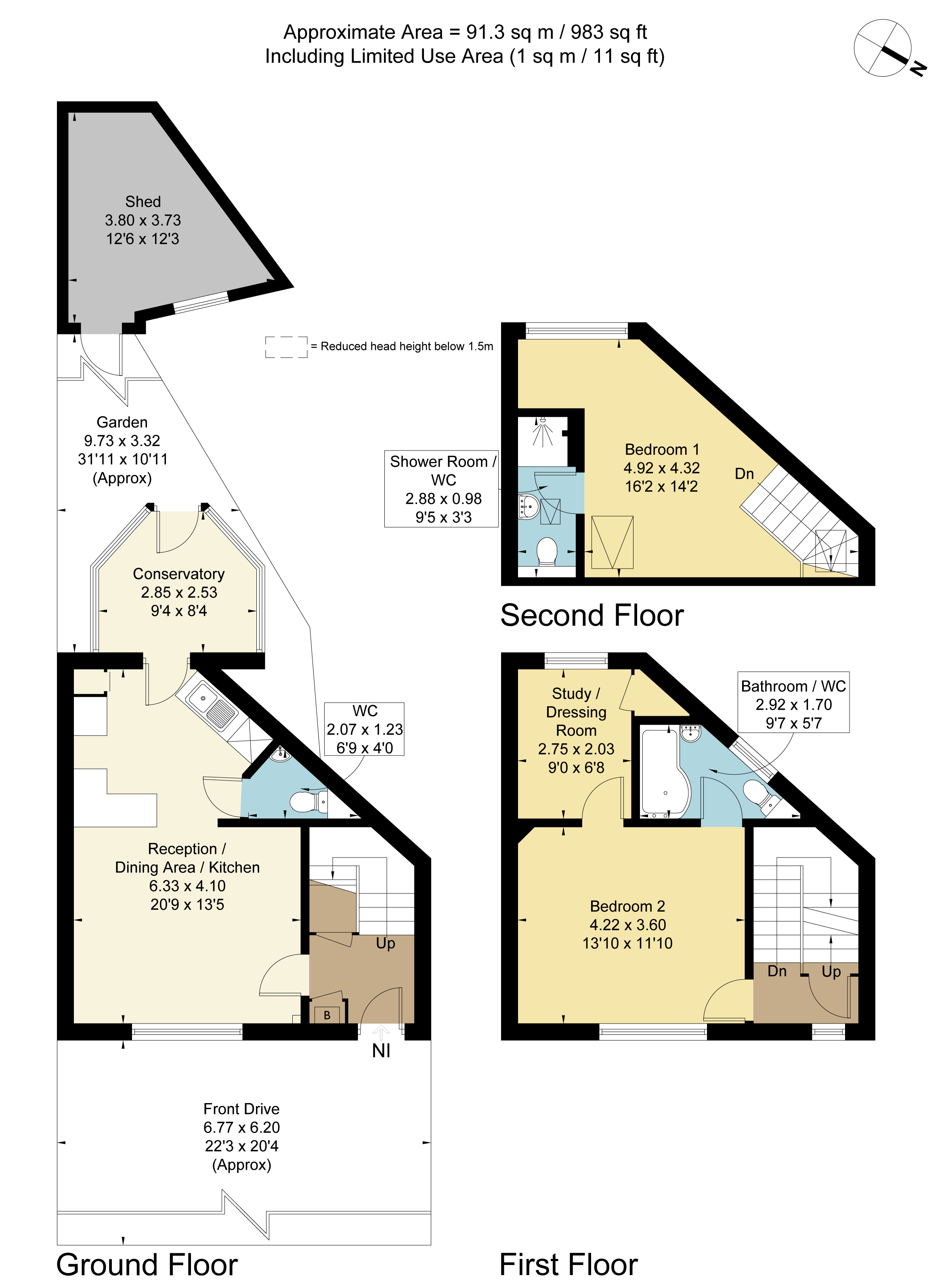 East Road, Chadwell Heath, Romford RM6, 2 bedroom end terrace house for