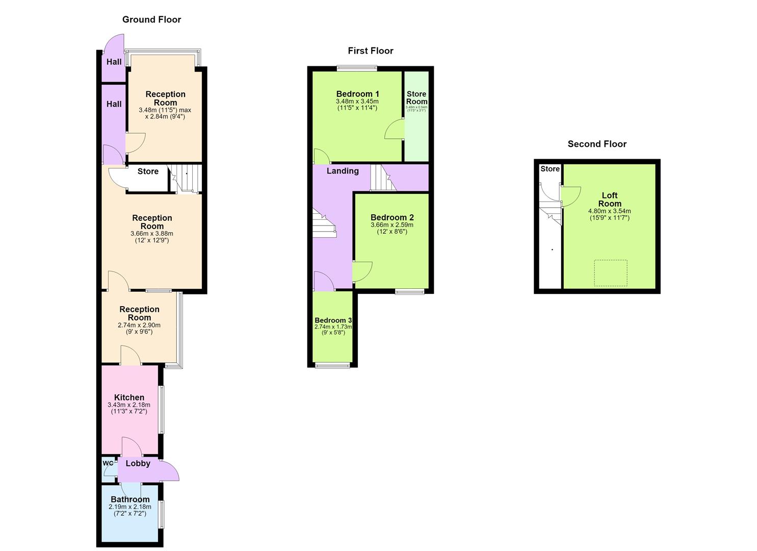 216, Pretoria Road, Birmingham floorplan
