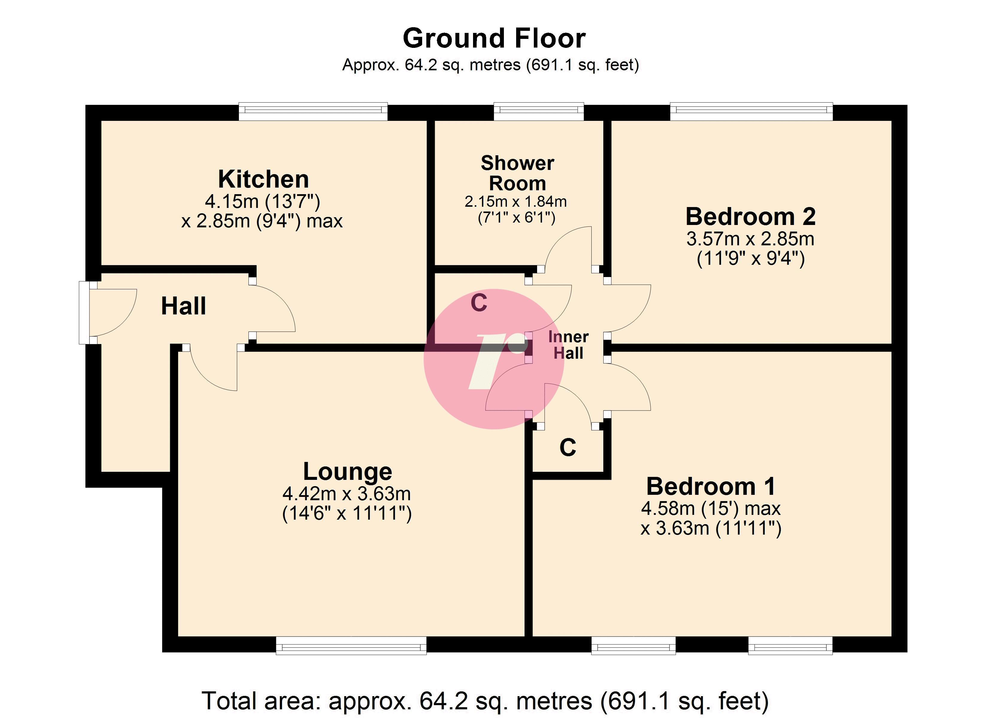 8, Liskeard Close, Rochdale floorplan