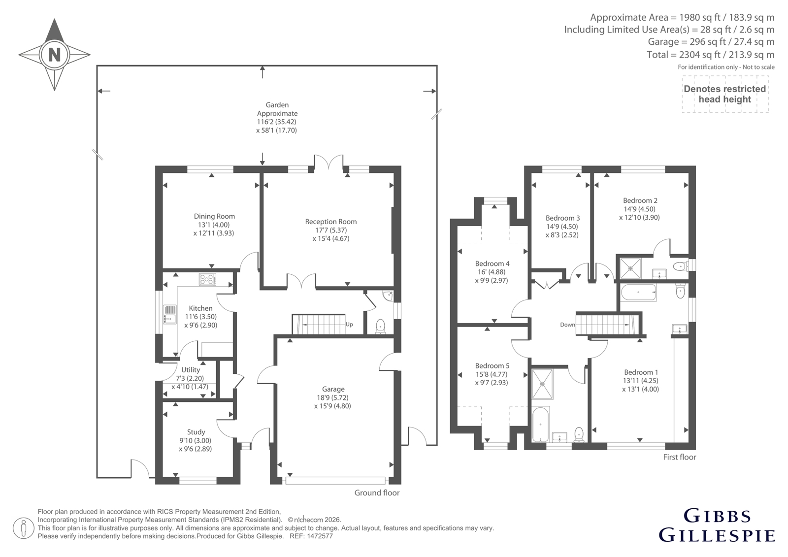 146, Valley Road, Hertfordshire floorplan