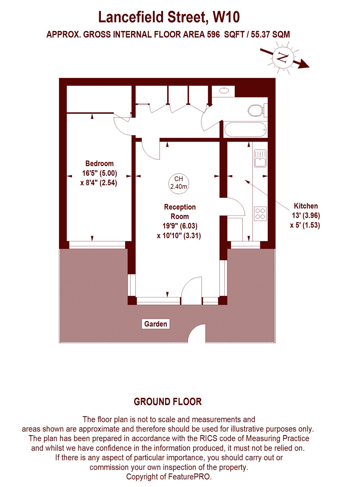 1 bed flat for sale in Lancefield Street, London W10 Zoopla