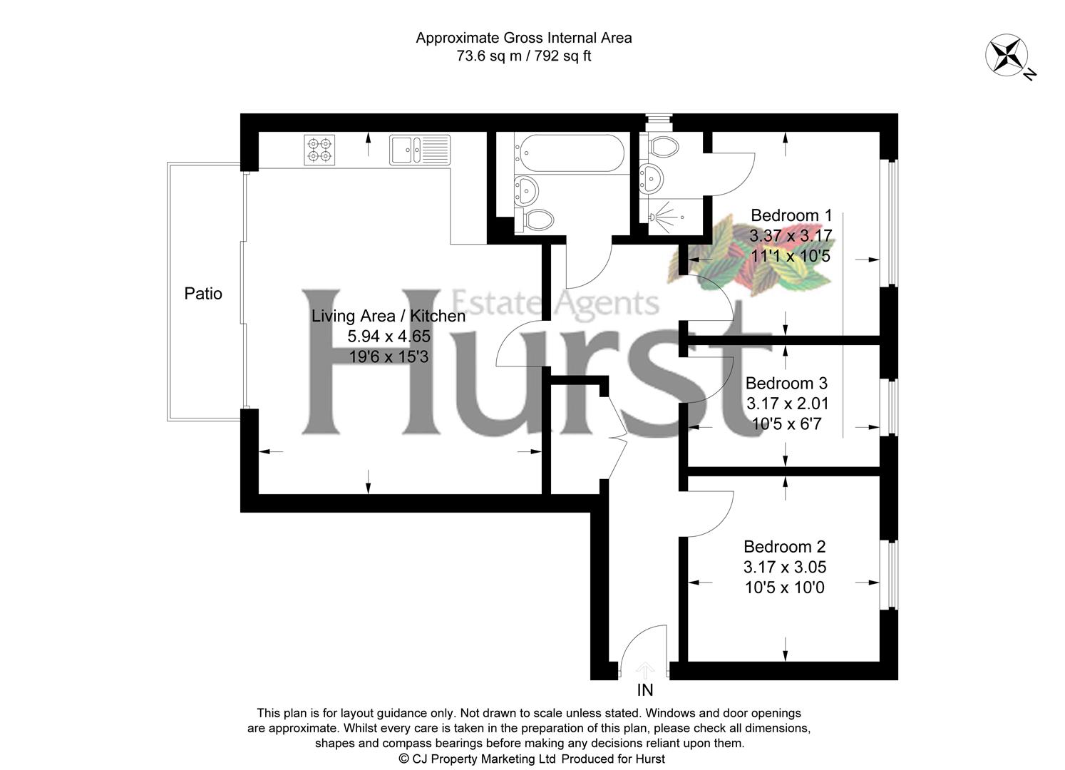 76, Carter House,, Tadros Court, High Wycombe floorplan