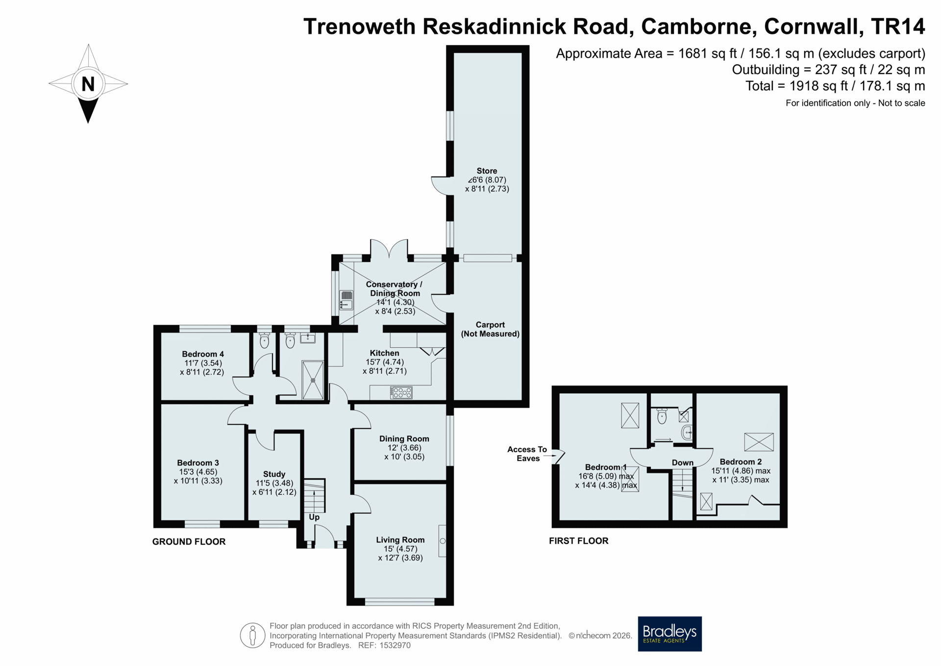 Camborne Cornwall, Cornwall floorplan