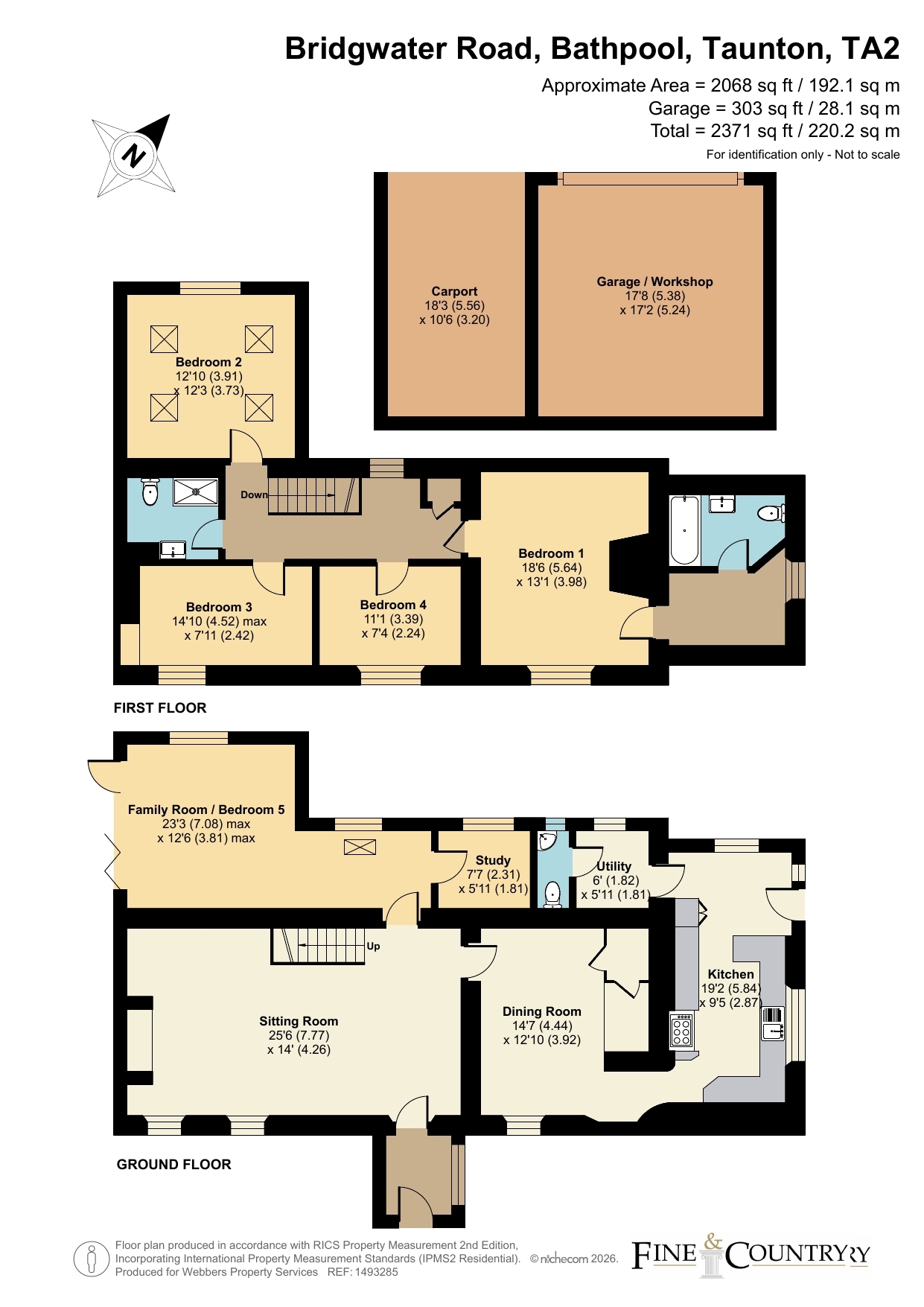 Walnut Cottage, 137, Bridgwater Road, Taunton floorplan