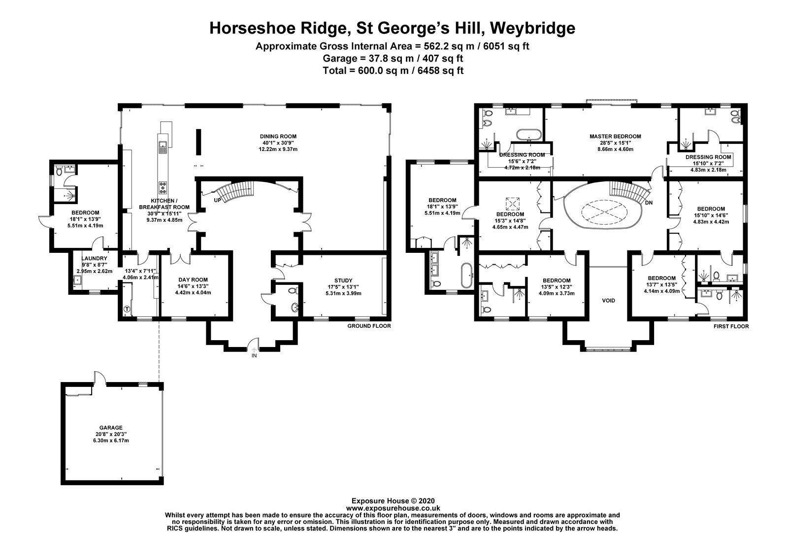 Three Oaks,, Horseshoe Ridge, Weybridge floorplan
