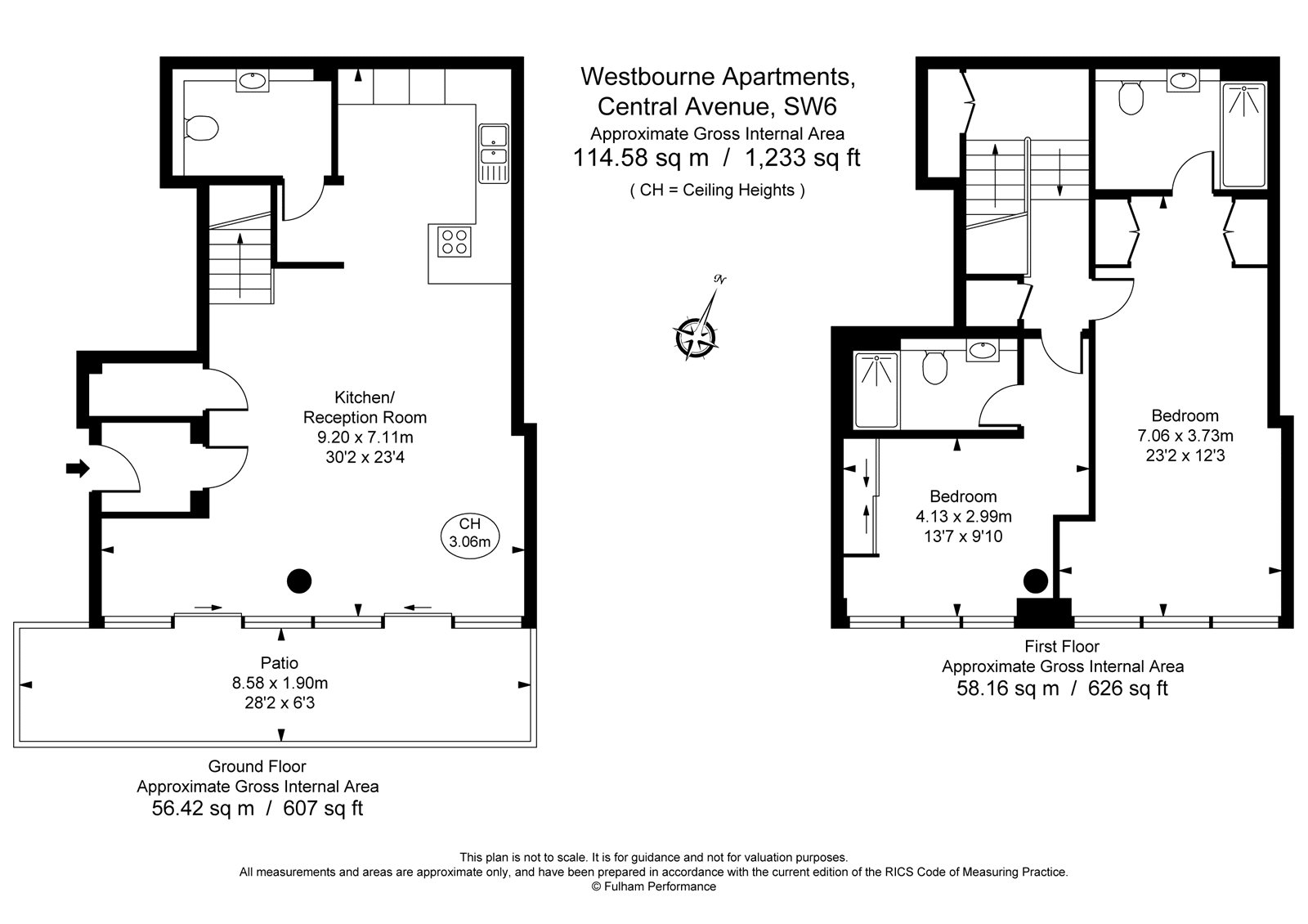 2 Bedrooms Flat to rent in Westbourne Apartments, 5 Central Avenue SW6