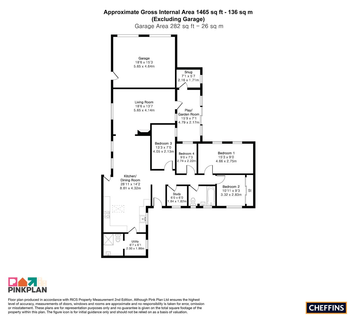 1, West Field, Abington floorplan