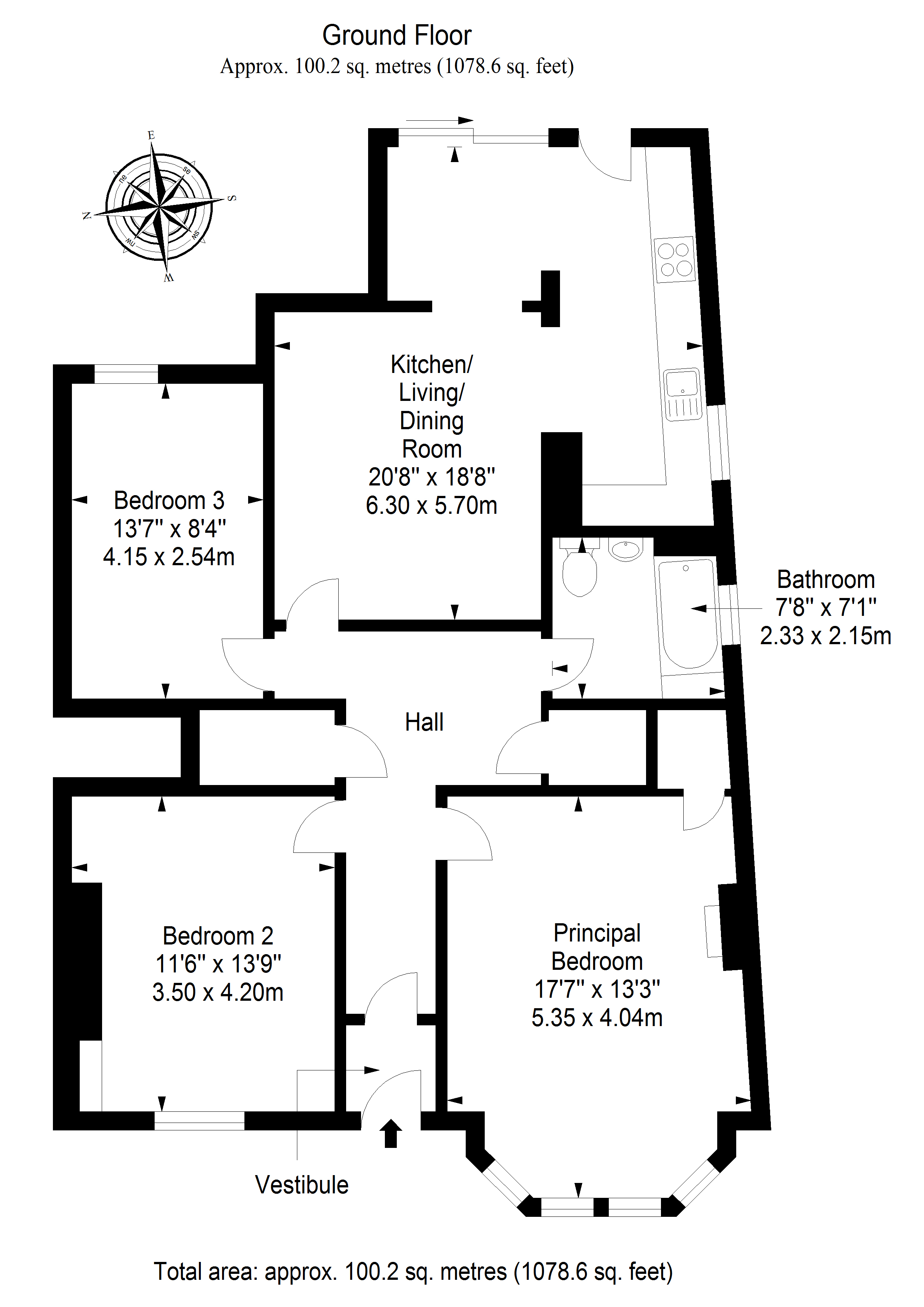 86 Netherby Road, Trinity, Edinburgh EH5, 3 bedroom flat for sale