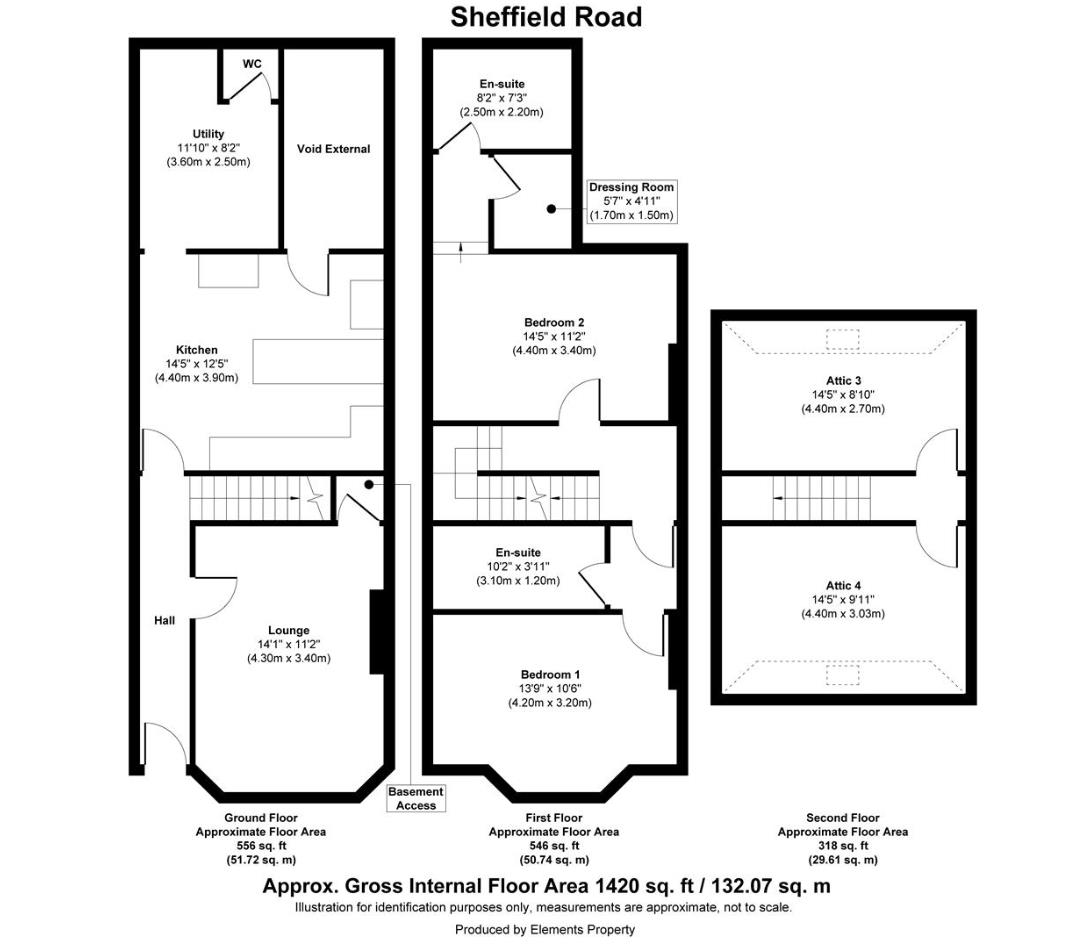 207, Sheffield Road, Barnsley floorplan