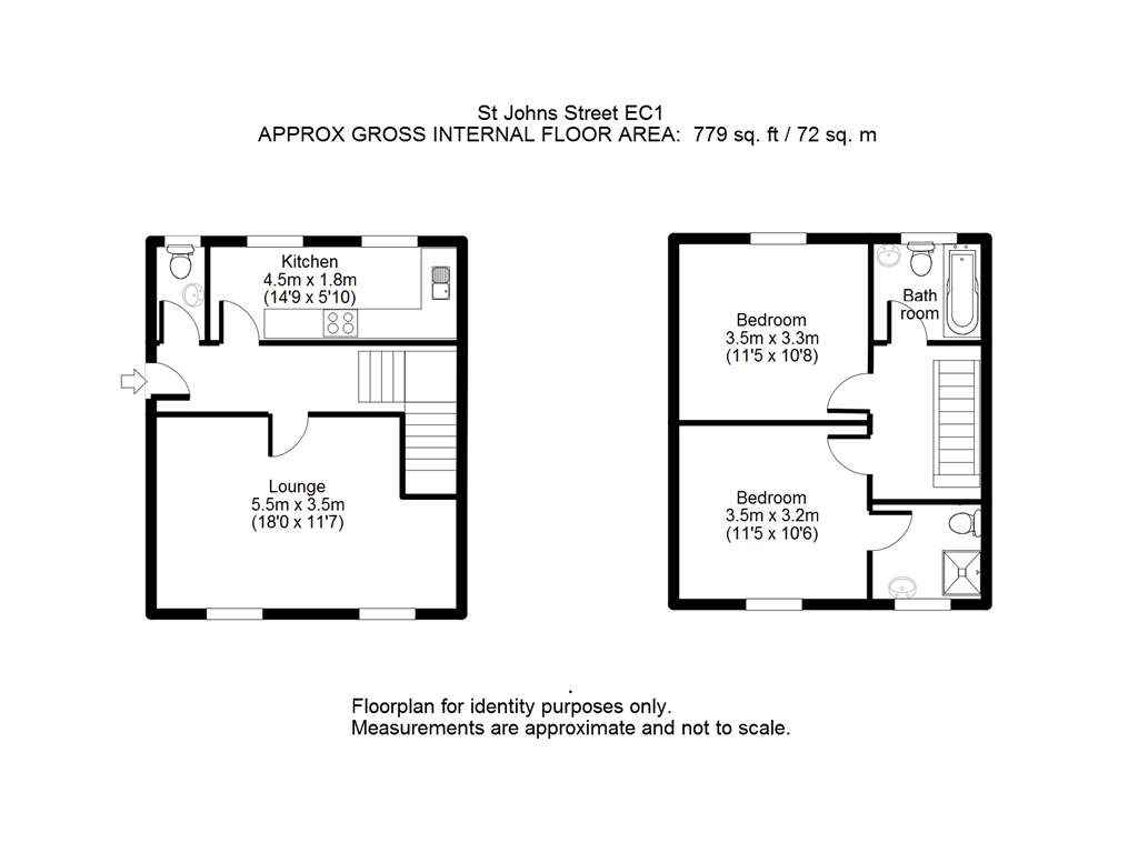 2 Bedrooms Flat to rent in St. John Street, London EC1V