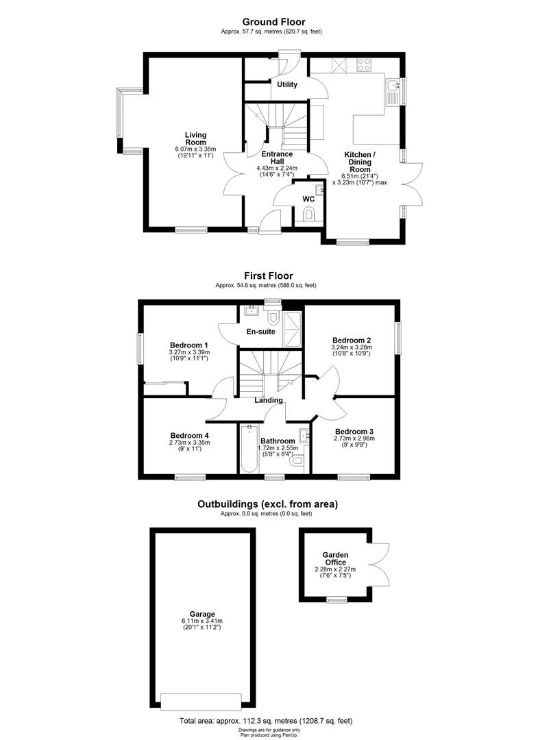 22, Windmill Close, Over floorplan