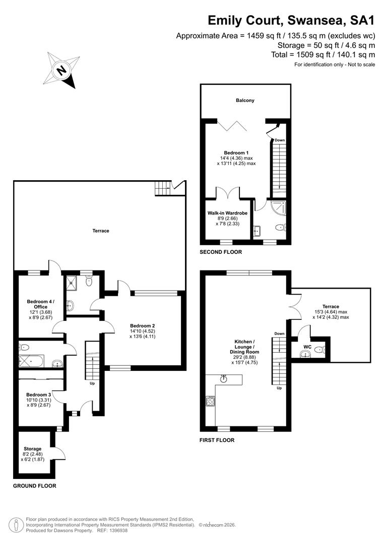 8, Emily Court, Swansea floorplan