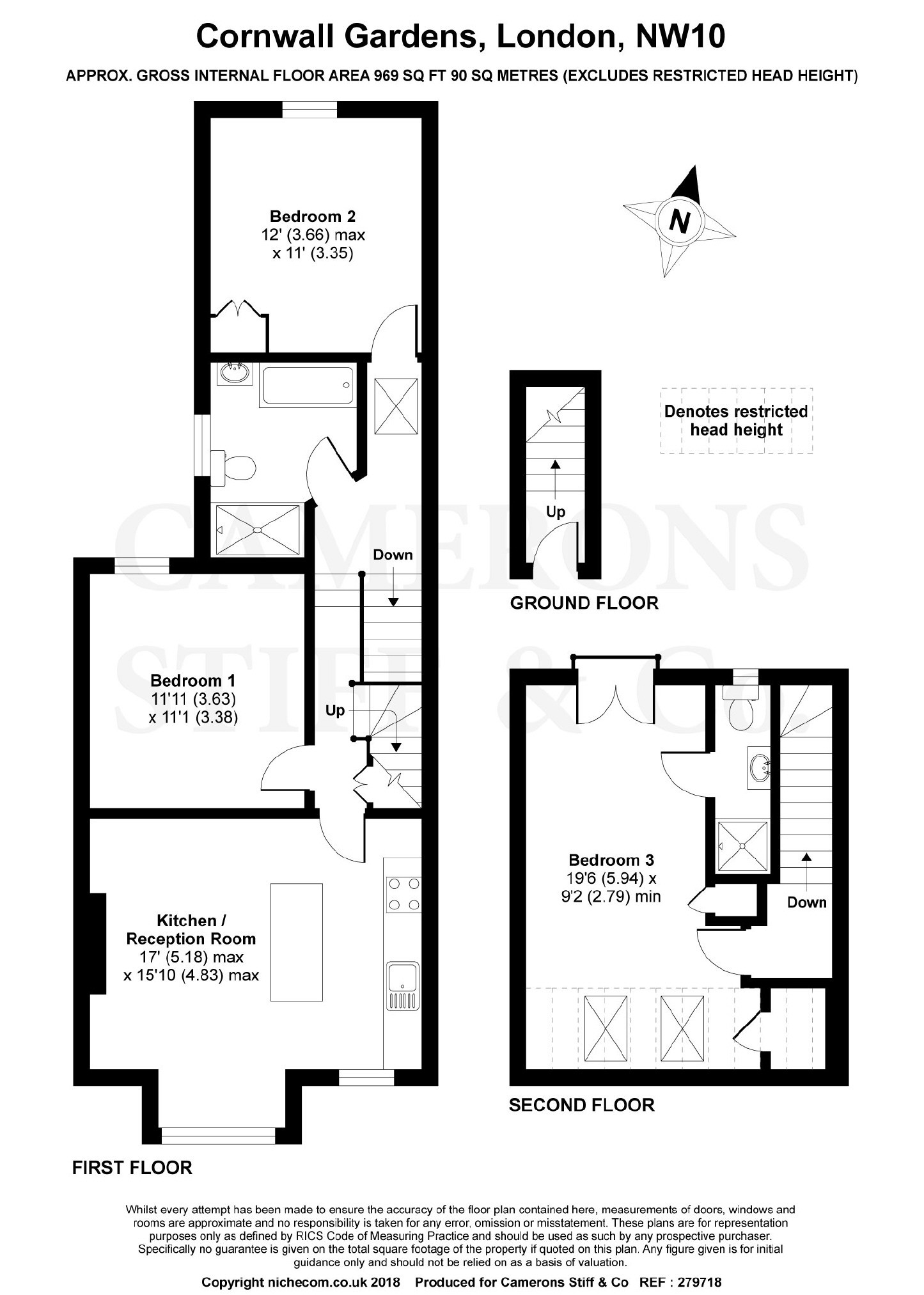 2 Bedrooms Flat to rent in Cornwall Gardens, London NW10