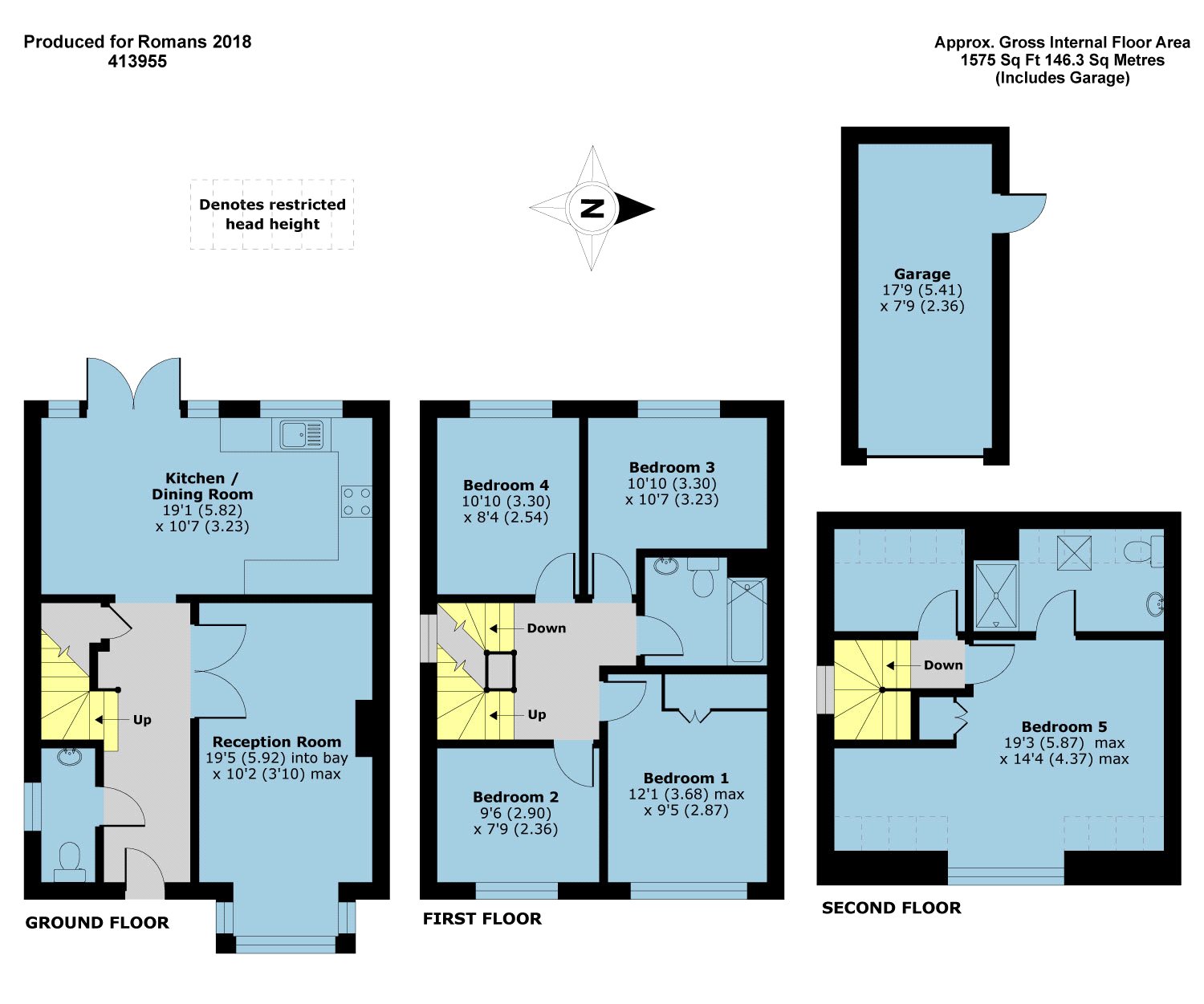 5 Bedrooms Semi-detached house for sale in Freshers Grove, Earley, Reading RG6