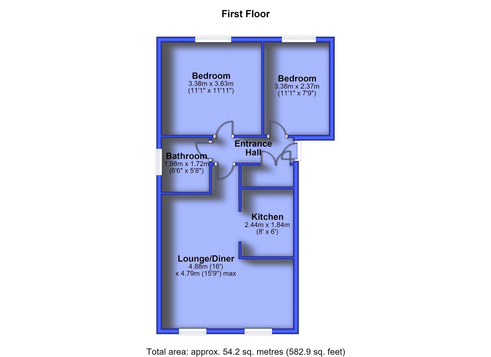 15, Lauren Close, Saddleworth floorplan