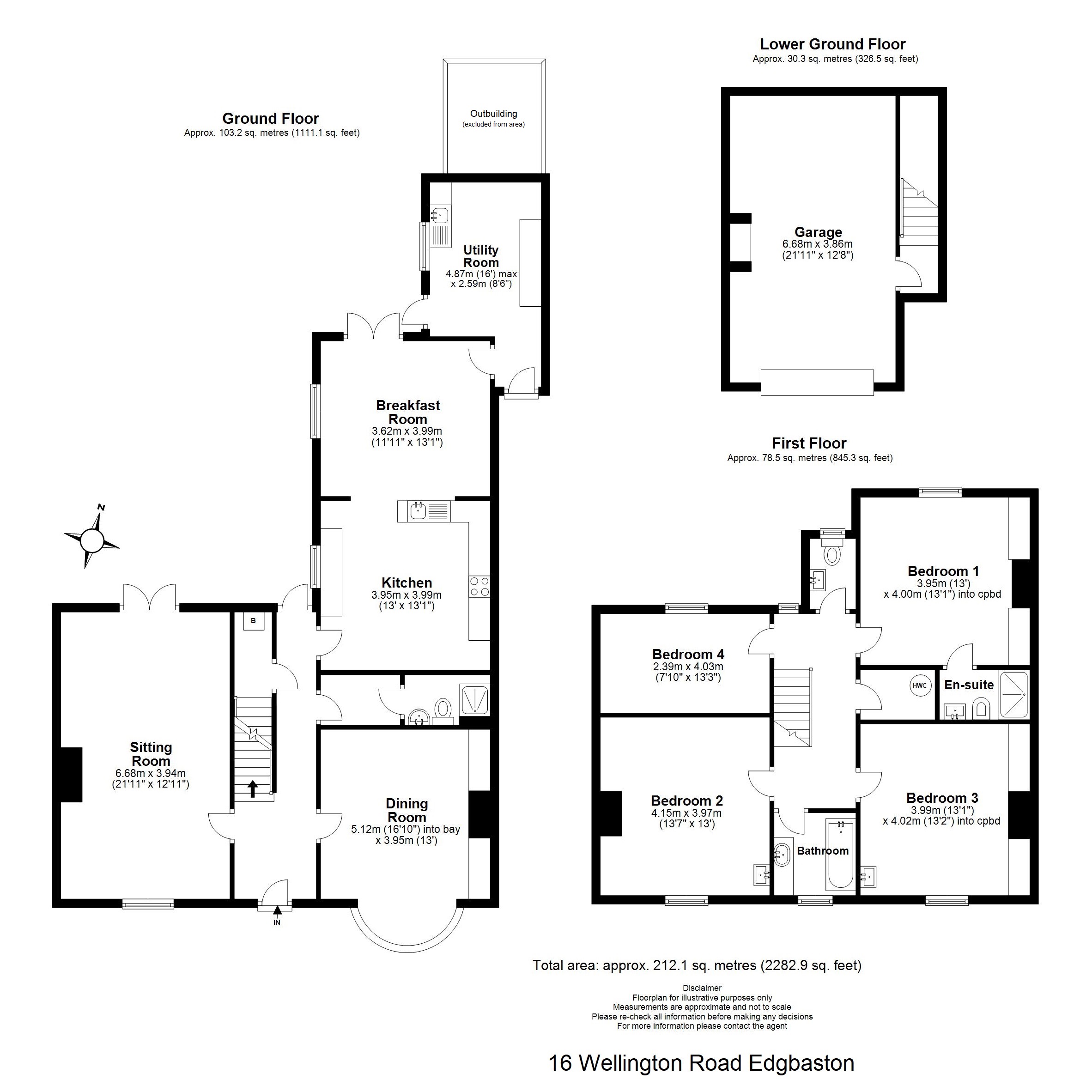 Wellington Road, Edgbaston, Birmingham B15, 4 bedroom semidetached