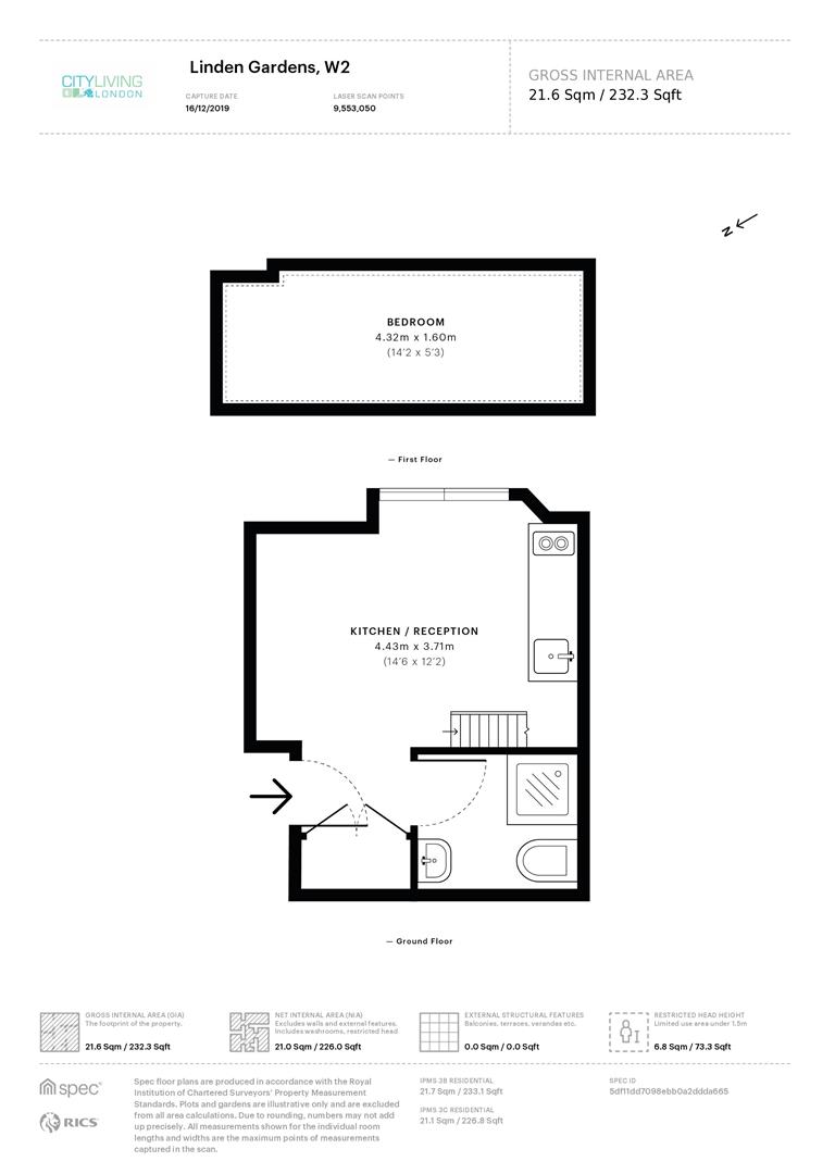 Linden Gardens, London floorplan