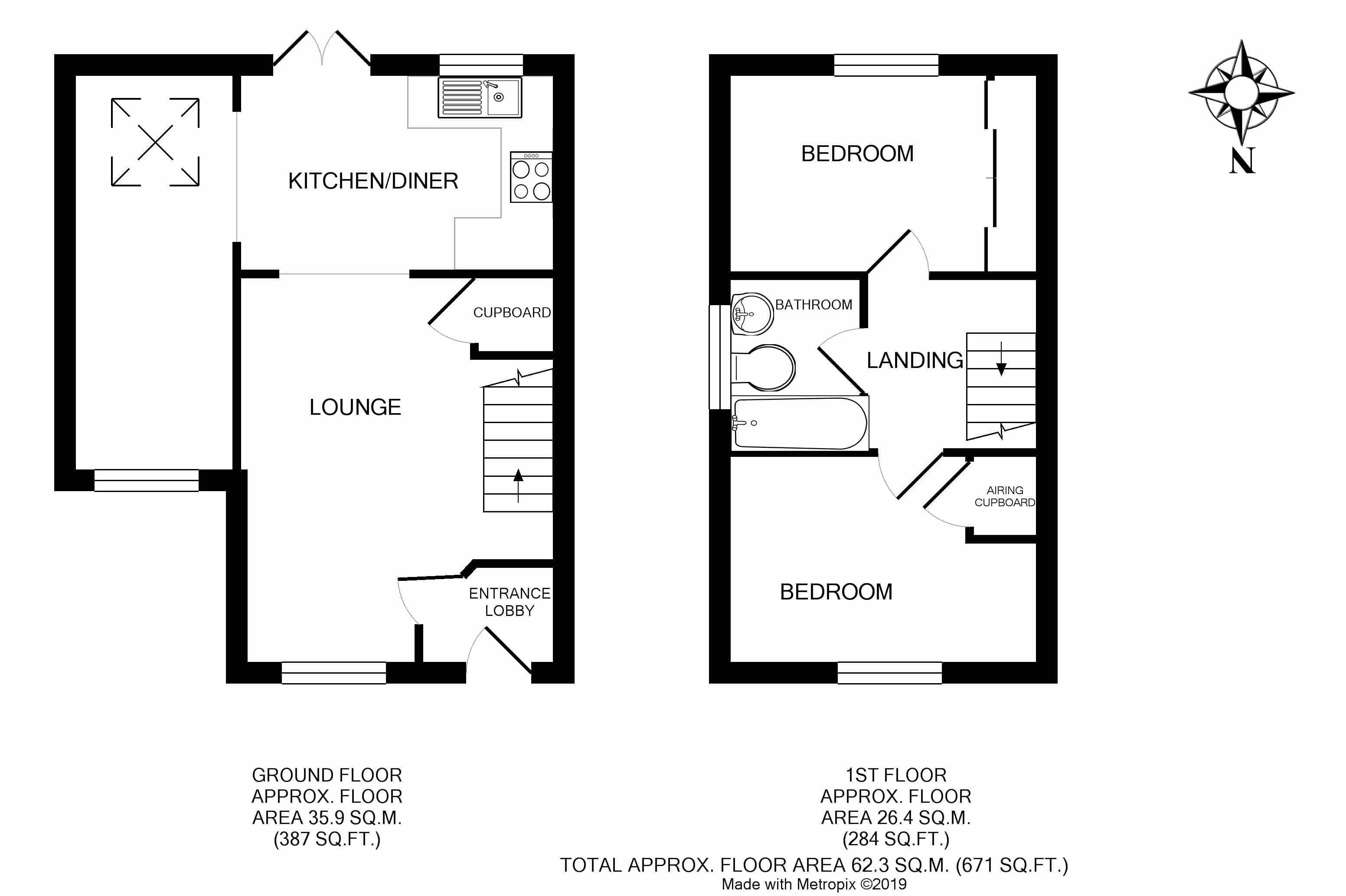 2 Bedrooms Semi-detached house for sale in Westons Brake, Emersons Green, Bristol BS16