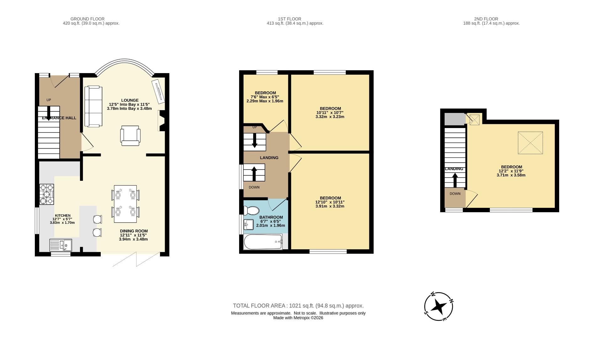 13, Homestead Crescent, Manchester floorplan