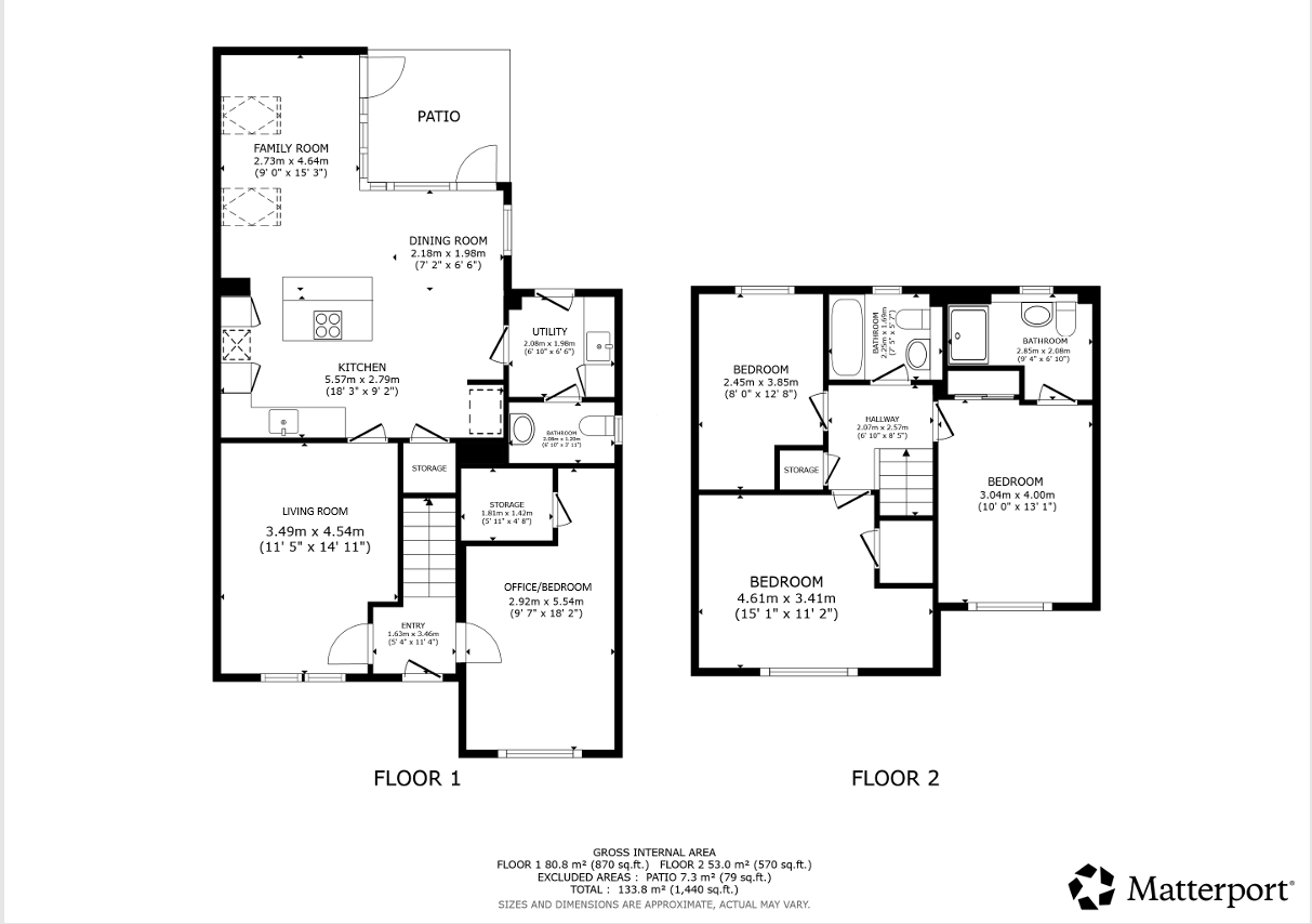 22, Orwell Wynd, Glasgow floorplan