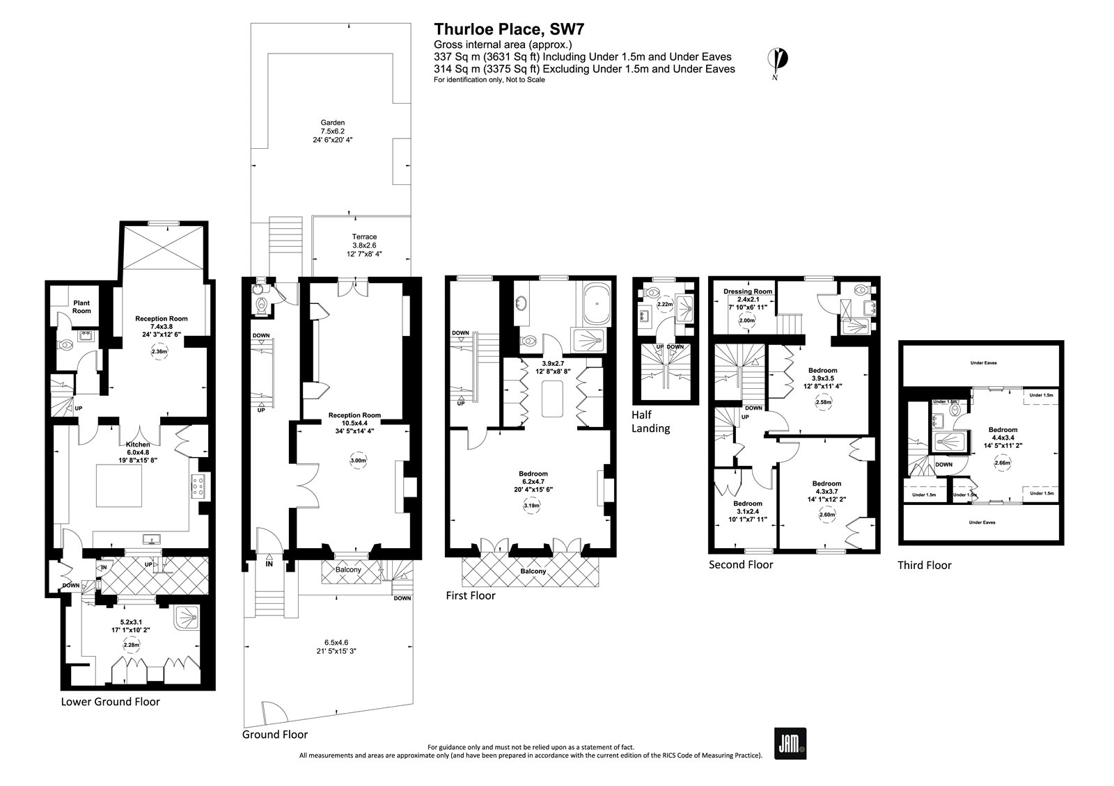 14, Thurloe Place, London floorplan