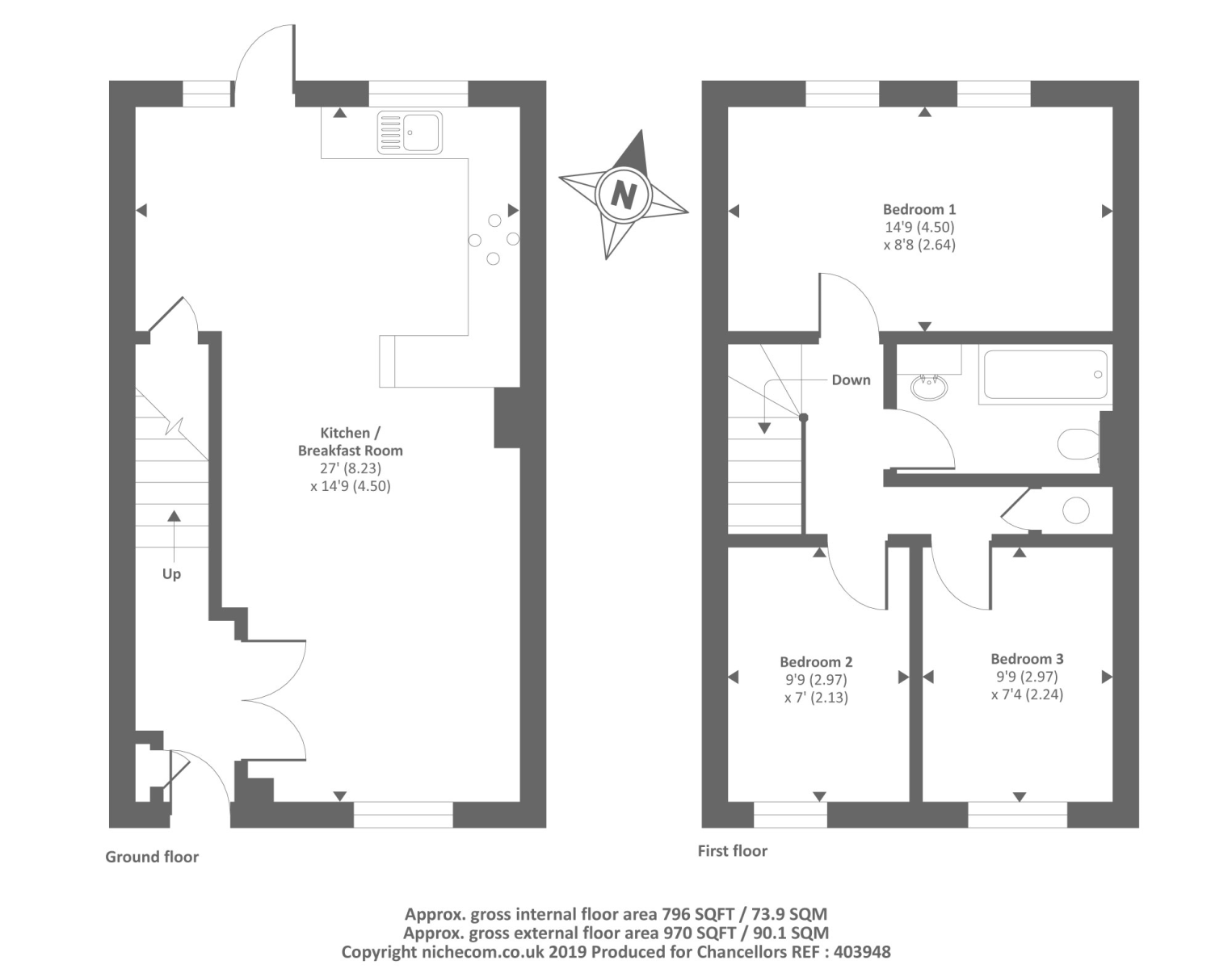 3 Bedrooms Terraced house to rent in London Road, Sunningdale SL5