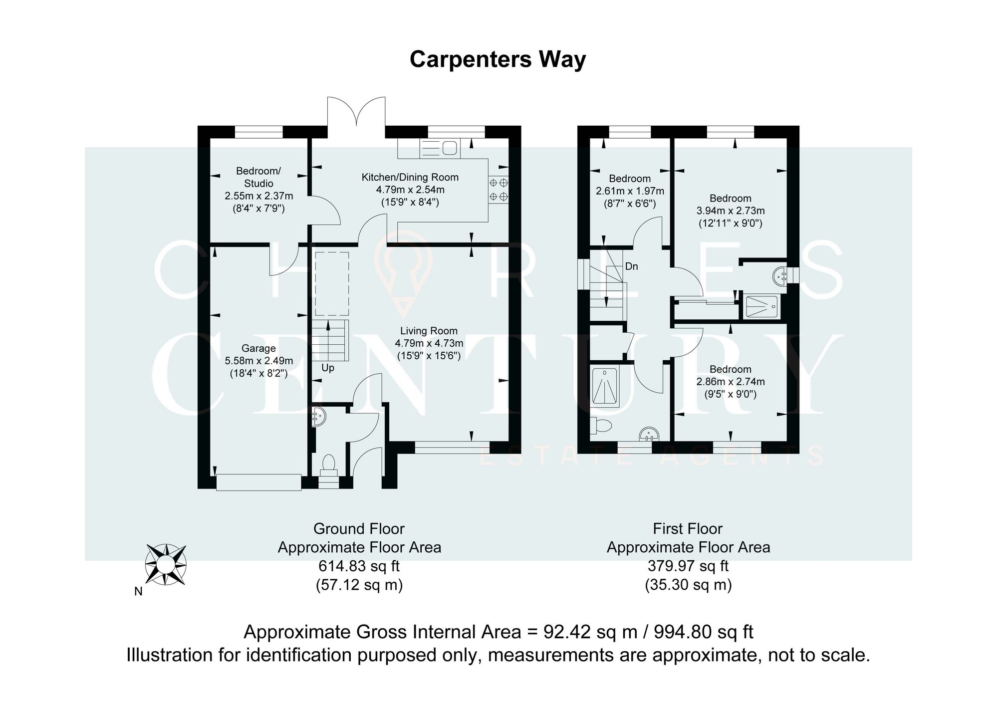 22 Carpenters Way, Hailsham floorplan